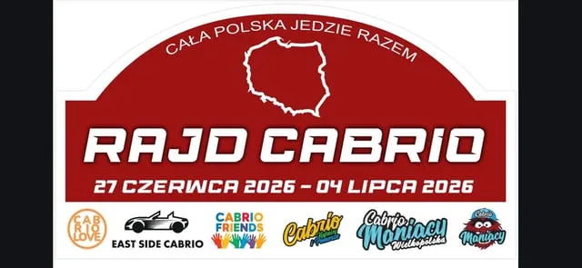 Baner grupy RAJD CABRIO 2026